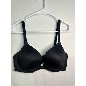 Victoria's Secret Fabulous Plunge Bra Black Underwire 34D